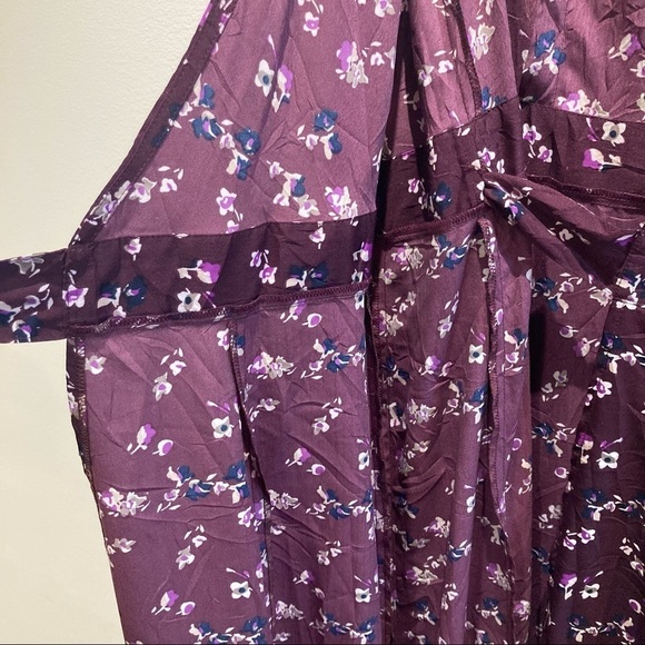 CHAI Sz M Victoria Maxi Dress Purple Passion True Wrap A Line Dress NWT - Picture 7 of 15